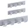Relaxdays Hakenleiste selbstklebend 3er Set Silber