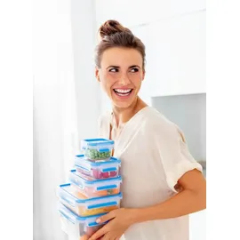 Emsa Frischhaltedose Clip & Close blau 11 cm hoch 3,7 l