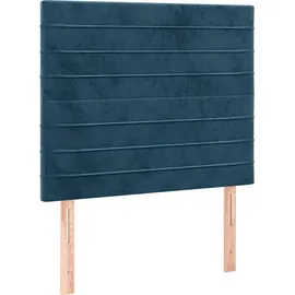 vidaXL Boxspringbett 100 x 200 cm Dunkelblau