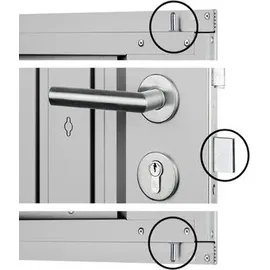 Biohort AvantGarde A7 2,6 x 2,6 m silber-metallic Еinzeltür