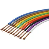 goobay LITZE 77685 - Kupferlitze isoliert, 10 m, 10x 0,14 mm2, mehrfarbig