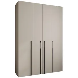 abiks möbel Drehtürenschrank COMO 170 x 245,5 x 50 cm Schwarz