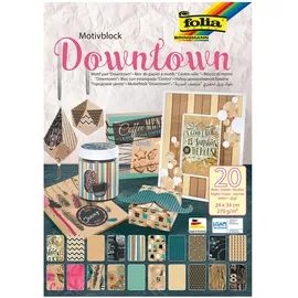 Folia Motivblock Downtown Scrapbooking 270 g/qm 24 x 34 cm 20 Blatt