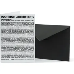 Architects Quotes Inspiring Words Karte mit Umschlag