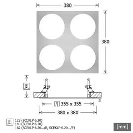 LTS Licht & Leuchten SCER 6.400 Einbaurahmen