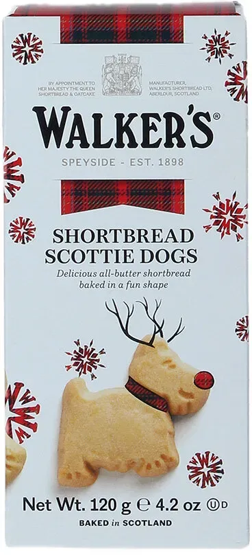 Preisvergleich Produktbild Walkers Shortbread Festliches Gebäck Scottie Dogs 120g