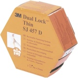 3M 3M, Klebeband, Dual Lock Flexibler Druckverschluss, Farbe: transluzent (25.40 mm, 5 m)