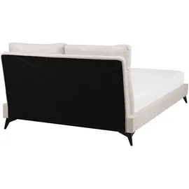 Beliani Polsterbett Beige Textil, 180x200 cm