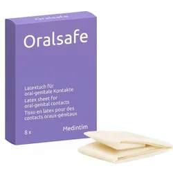 Oral Safe Latexschutztuch Vanille 8 ST