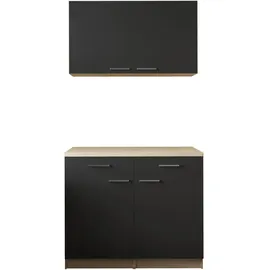 Respekta Buffet Merle 100 x 60 x 200 cm Schwarz