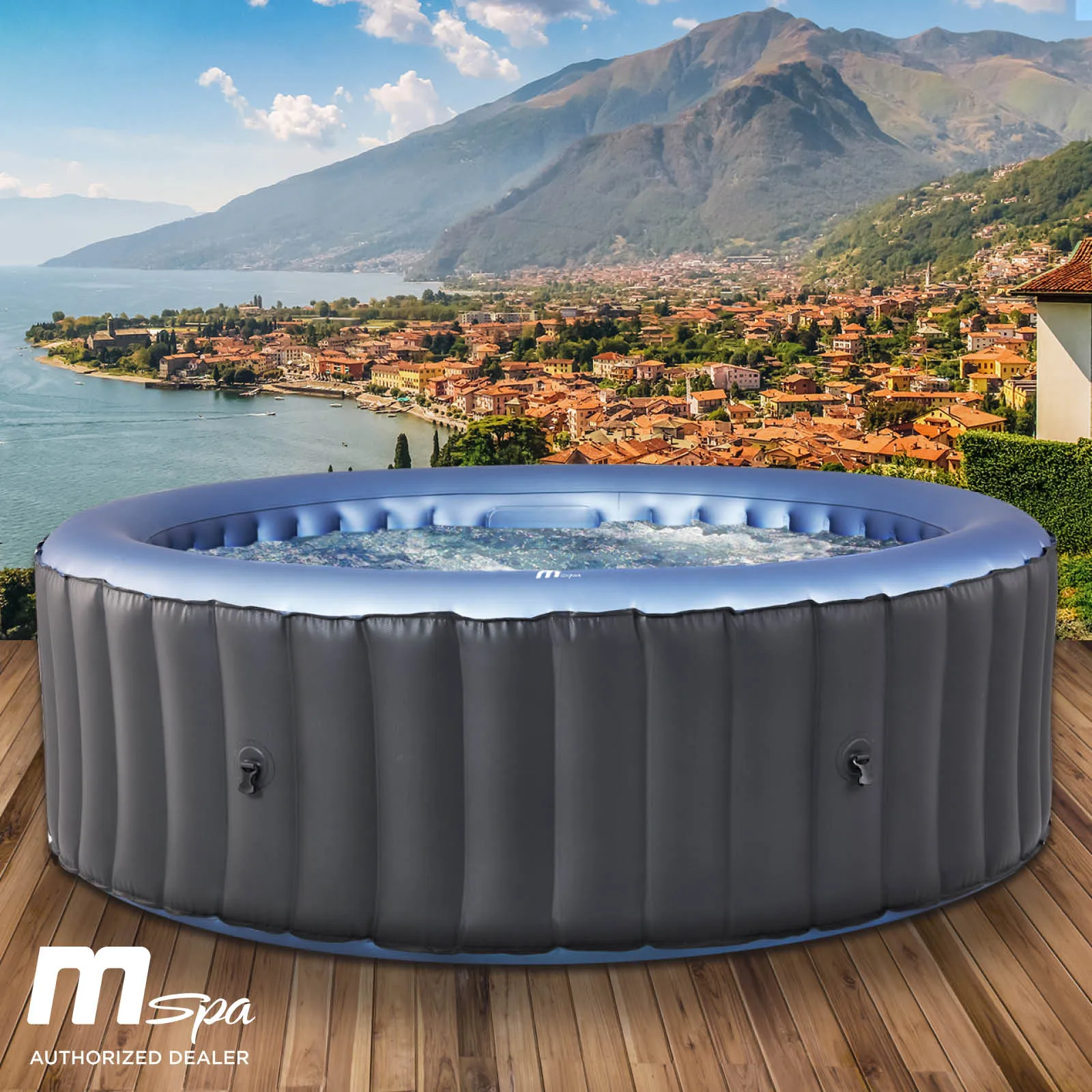 Aufblasbarer Whirlpool XXL MSpa BERGEN COMFORT 8 Personen