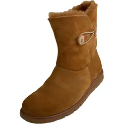 Stiefel LEI BY TESSAMINO "Franka", Damen, Gr. 41, braun (camelfarben), Leder, casual, Schuhe, mit weicher Fütterung