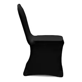 vidaXL Stretch-Stuhlhussen Schwarz 18 Stk.
