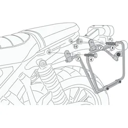 Givi Honda CL 500, Abstandhalter Multilock - Schwarz