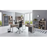 BMG-Möbel Büro Office Edition Set 7, Sonoma/ eiche/anthrazit