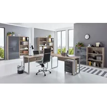 BMG-Möbel Büro Office Edition Set 7, Sonoma/ eiche/anthrazit