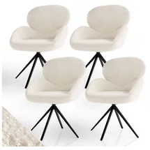 Juskys Drehstuhl Albano - Creme