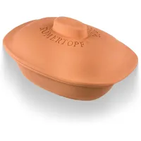 Römertopf Bräter Trend 4,5 L – Keramik Dampfgarer Aus Naturton – Ofenfester Tonb