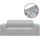 vidaXL Stretch Sofahusse 2-Sitzer Grau Polyester-Jersey