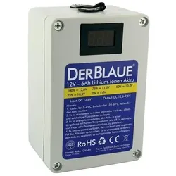 Der Blaue AQ Akku 12V, 6Ah Lithium-Ionen Akku