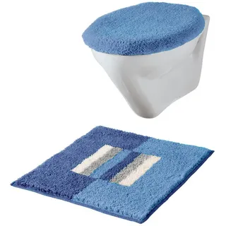 Erwin Müller WC-Deckelbezug WC-Deckelbezug "Korfu", mit Schnürung:, Uni blau