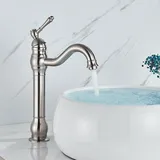 Wasserhahn Bad Waschbecken Waschtischarmatur Hoch Badezimmer 360° Mischbatterie