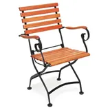 Merxx Schlossgarten Biergartenstuhl 57 x 60 x 85 cm braun klappbar