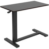 VVEROGJS Über dem Bett, Sofa, Beistelltisch, mobiler Laptoptisch, Computertisch, höhenverstellbarer Nachttisch, 80 x 40 cm, schwarz