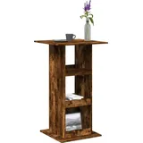 vidaXL Bartisch mit Ablagen Räuchereiche 60x60x102 cm Holzwerkstoff