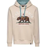 King Kerosin California Motor State Hoodie beige S