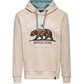King Kerosin California Motor State Hoodie beige S