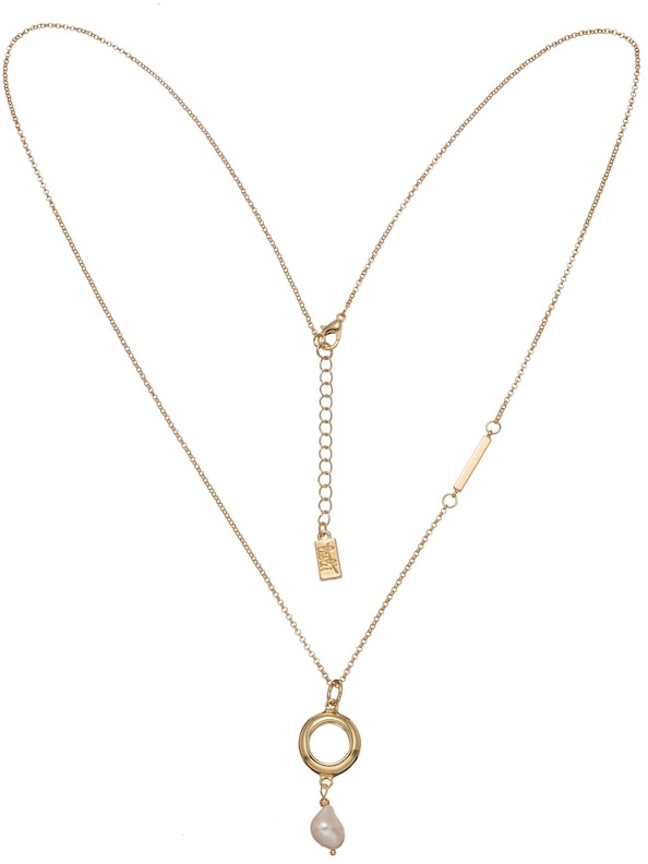 leslii Halskette Halskette Pearls Gold mit stilvoller Kunstperle Ketten