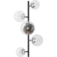 [lux.pro] Wandleuchte Makkor Metall und Glas 62x35x24 cm Schwarz