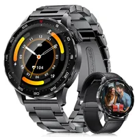 LIGE Smartwatch Herren mit Telefonfunktion(2 Armbändern), 1,43" HD AMOLED Smart Watch für Herren mit 750mAh Akku/IP68 Wasserdicht/Schlafmonitor/120+Sportmodi Fitnessuhr, Verfügbar Android iOS