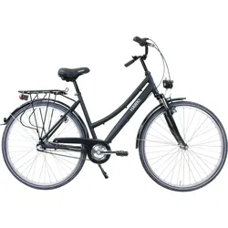 HAWK Citytrek Lady Premium Fahrrad Damen 28 Zoll 3 Gang Nabenschaltung SCHWARZ 48 CM