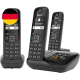 Gigaset AS690A Trio - 3 Schnurlose Dect-Telefone Mit Anrufbeantworter - Kontrast