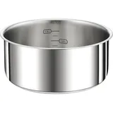 Tefal L8982904 Ingenio Preference Pale Pask 18 cm, Edelstahl, Griff getrennt verkauft, alle Lichter einschließlich Induktion