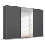 Rauch »Kleiderschrank Schrank Garderobe BESTSELLER KOLUNA mit Spiegel«, inkl. 2 Innenschubladen sowie extra Einlegeböden MADE IN GERMANY, grau