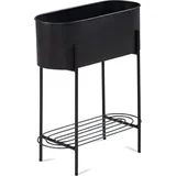 Wohnling Pflanzenständer Metall schwarz rechteckig 51,0 x 65,0 cm