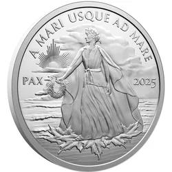 Kanada 2025: Silbermünze "Peace Dollar" im neuen Design