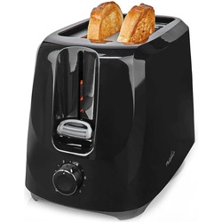 Nedis Toaster 2 Slots Browning levels: 6 Black, Toaster, Schwarz