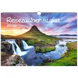 Seelenzauber Reisezauber Island DIN A3 Kalender für 2026 Reykjavík Stadt Reise Land Urlaub- Seelenzauber