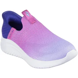 Slip-On Sneaker SKECHERS KIDS "ULTRA FLEX 3.0", Kinder, Gr. 29, blau (navy, lila), Textil, kontrastfarbene Details, sportlich, Schuhe, Sneaker mit Slip-In Funktion, Größenschablone zum Download