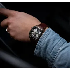 Casio Collection Uhr AE-1200WHL-5AV | Schwarz/Braun