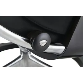Stressless Relaxsessel mit Hocker Leder 82 x 112 x 78 cm Schwarz