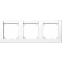 Merten Rahmen 3f.aws/gl m.Beschrift.-träger 471325