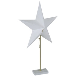 Konstsmide Papierstern, Höhe: 71,5 cm, netz - weiss