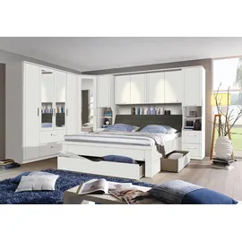 Priess Eckkleiderschrank Lindau Weiß