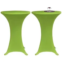 VidaXL Stretch-Tischhussen 4 Stk. 60 cm Grün