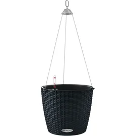 LECHUZA Nido Cottage 28 Komplettset Ø 27 x 23 cm graphitschwarz